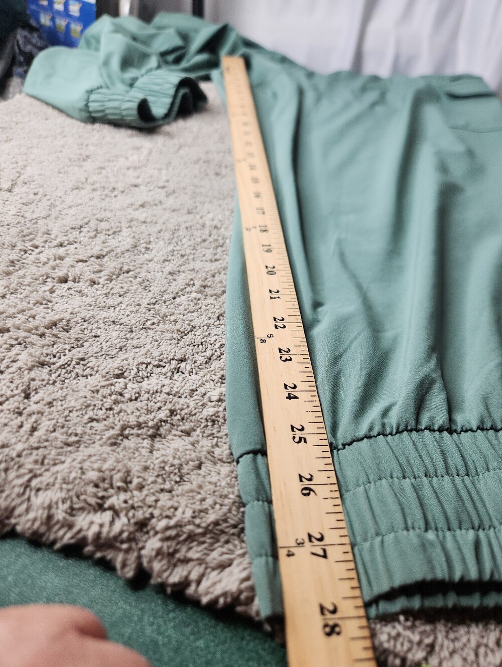 Women's Active Light Mid-Rise Cargo Joggers - All In Motion Moss Green 3X - Picture 14 of 15